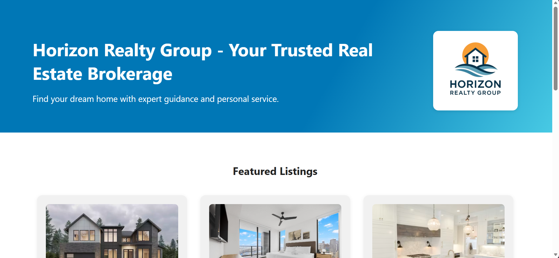 Horizon Realty Brokerage screenshot